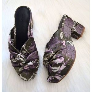 New! Rebecca Minkoff Purple Floral Slip On Shoes